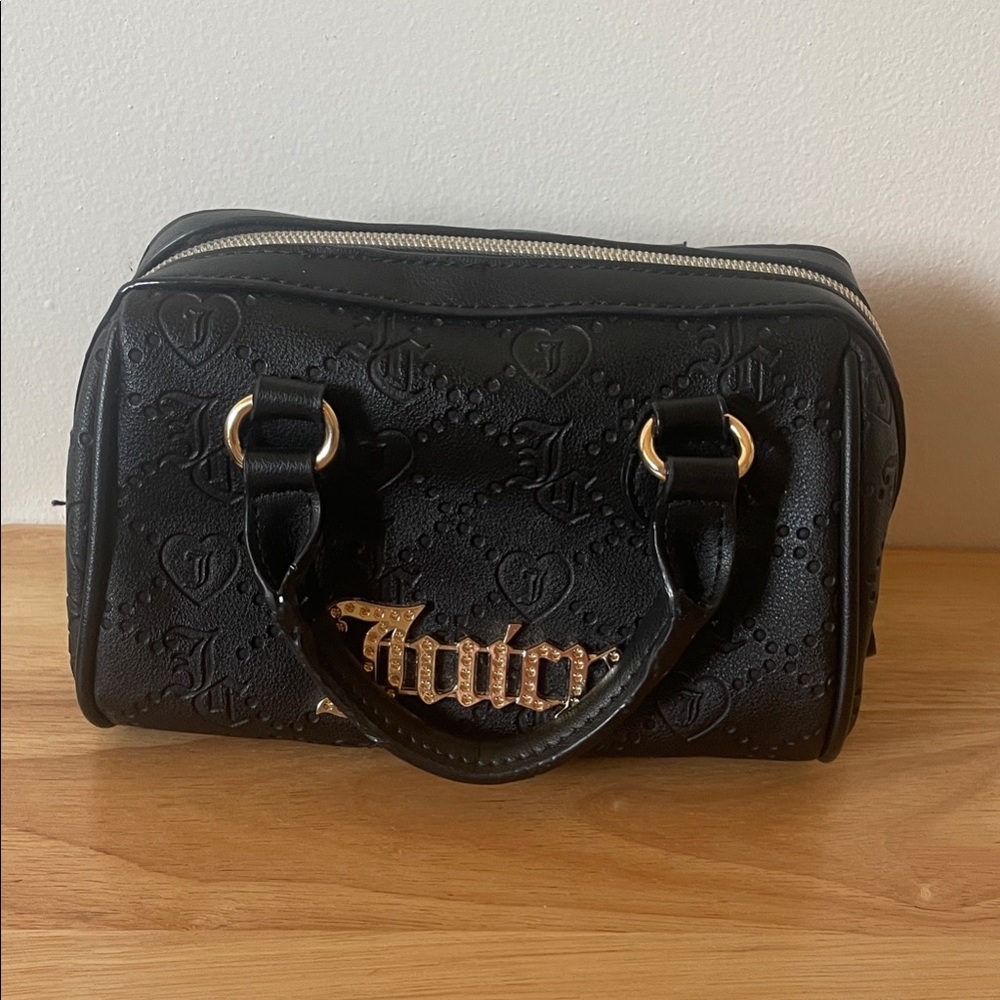 Juicy Couture Black Mini Bag with Gold Accents